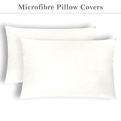 Brushed Microfibre Pillowcases Beige – Set of 2