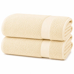100% Egyptian Cotton Towel Set Cream – Luxury Soft, Highly Absorbent & Quick Dry