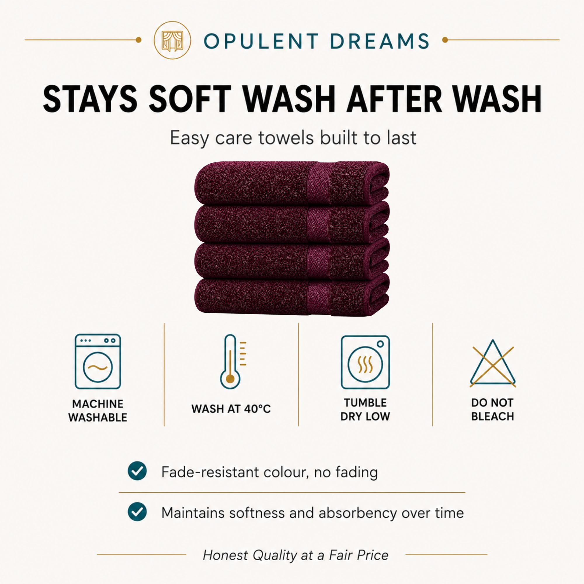 Luxury 100% Egyptian Cotton Towel Set – Beige, Super Soft & Quick-Dry