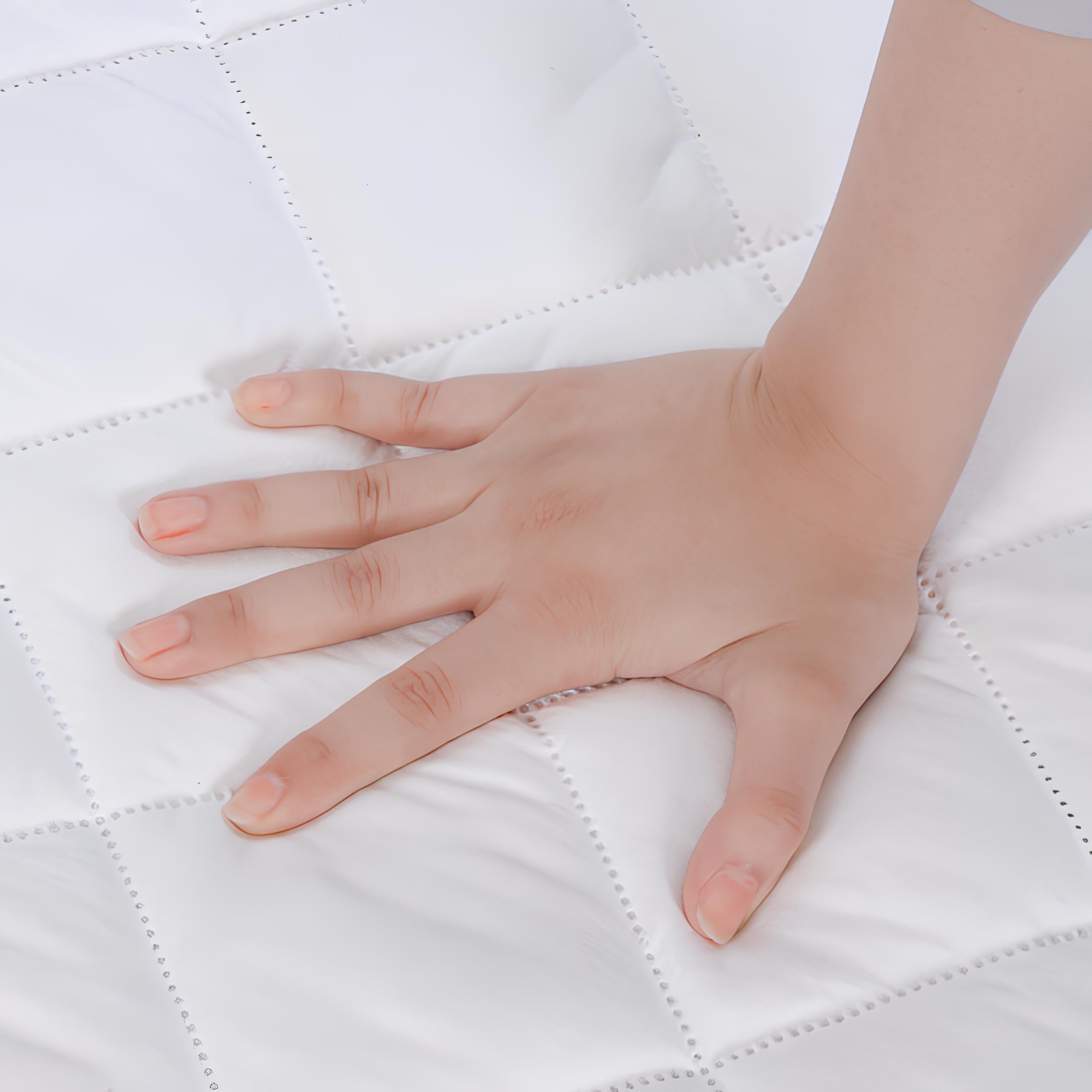 Opulent Living Quilted Mattress Protector – Extra Deep (30cm) Fitted Skirt, Breathable, Hypoallergenic, Anti-Dust Mite, Soft & Comfortable