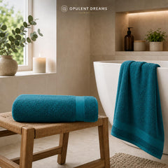 100% Egyptian Cotton Towel Set Teal – Luxury Soft, Highly Absorbent & Quick Dry