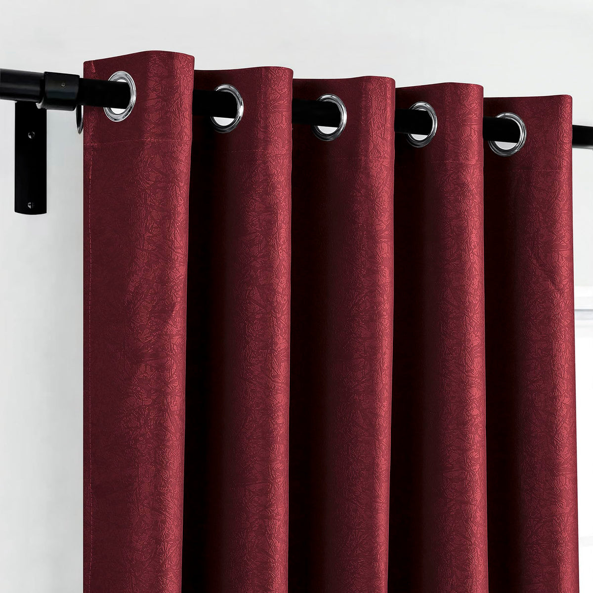 Luxury Embossed Leaf Jacquard Blackout Curtains