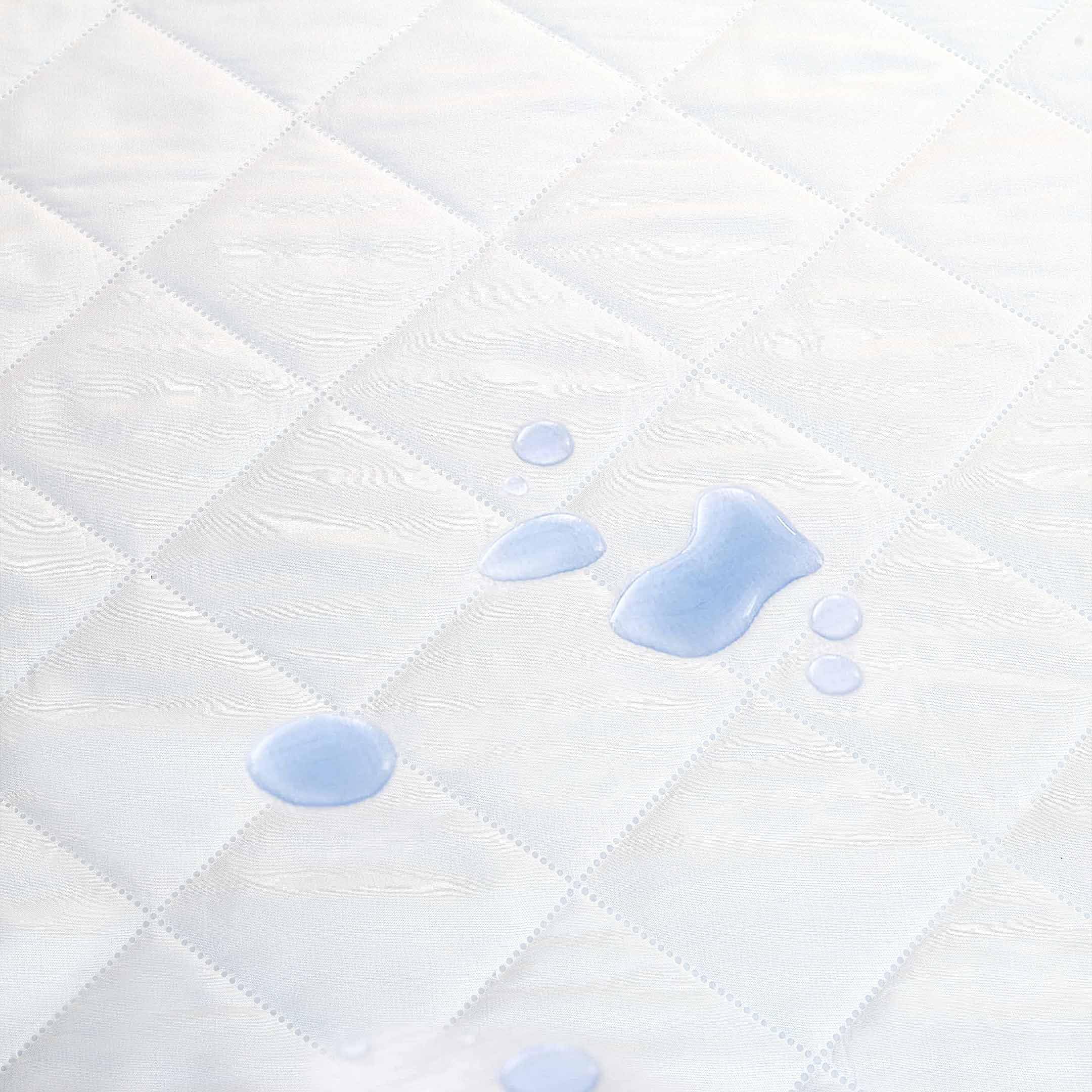 100% Waterproof Quilted Mattress Protector – Extra Deep (30cm) Fitted Skirt, Breathable, Hypoallergenic, Anti-Dust Mite, Super Absorbent, Washable with TPU Layer