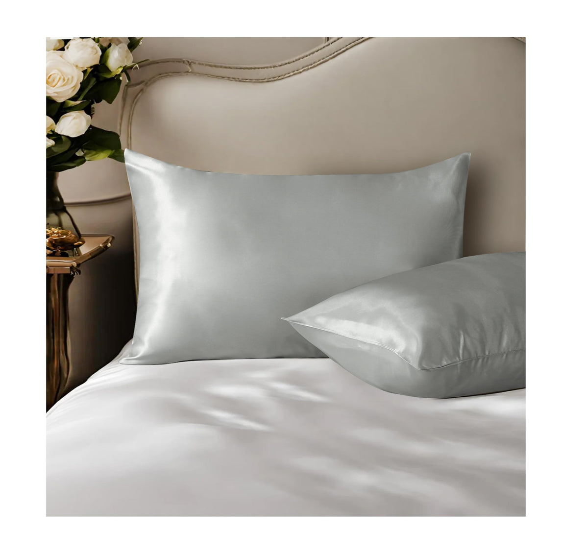 Luxury Satin Pillowcases – Set of 2