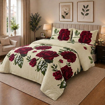 Living Premium Floral Bedding Set Pillowcase Set