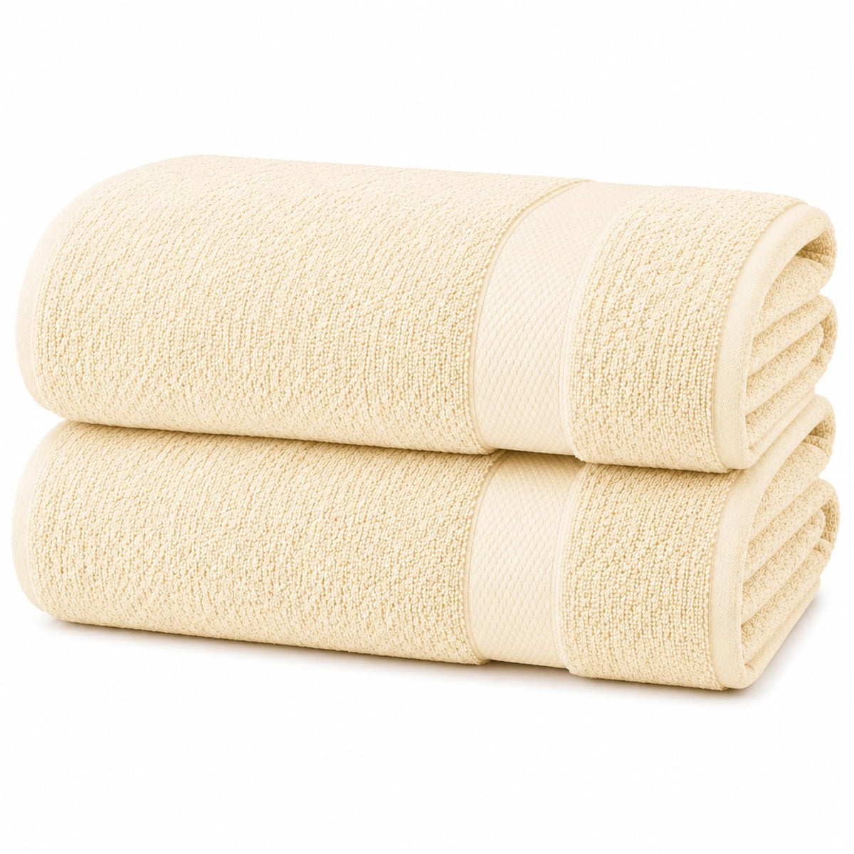 100% Egyptian Cotton Towel Set Cream  – Luxury Soft, Highly Absorbent & Quick Dry