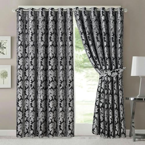 Luxury Jacquard Curtains – Fully Lined Pair