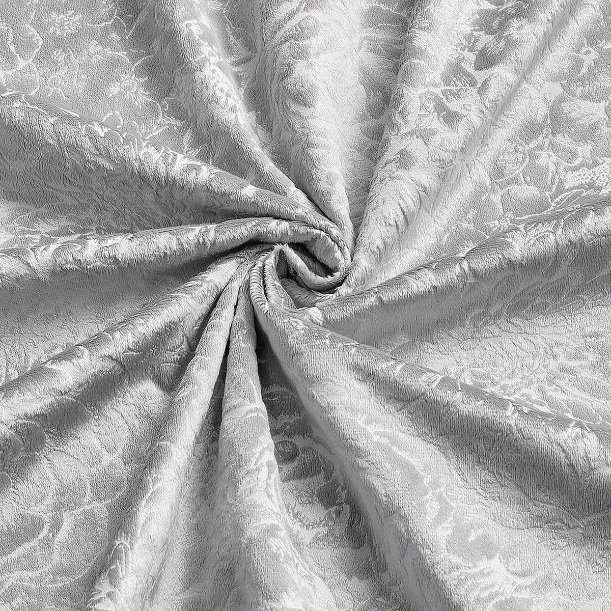 Luxury Floral Jacquard Velvet Curtains – Pair