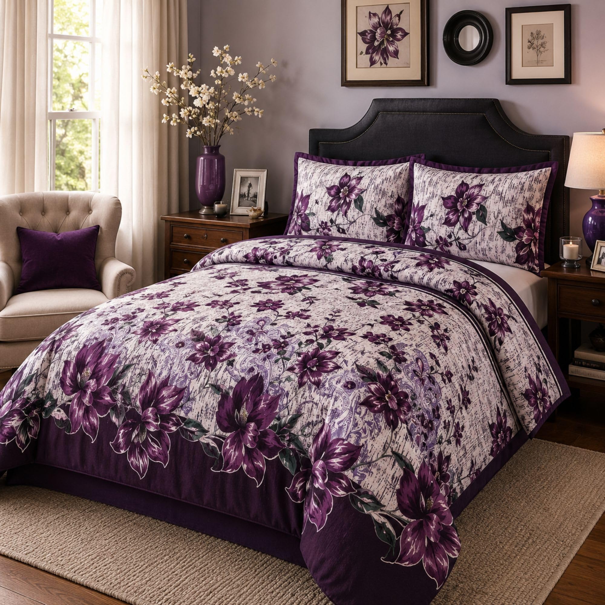 Living Premium Complete Duvet & Bedding Set – 4pc