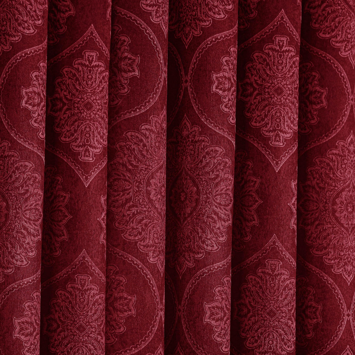 Premium Damask Room Darkening Curtains – Pair