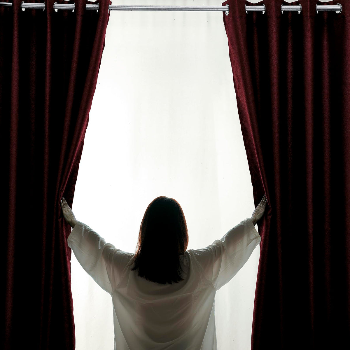 Luxury Embossed Leaf Jacquard Blackout Curtains
