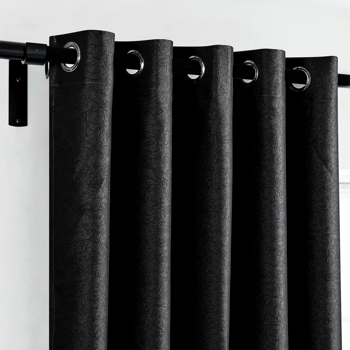 Luxury Embossed Leaf Jacquard Blackout Curtains