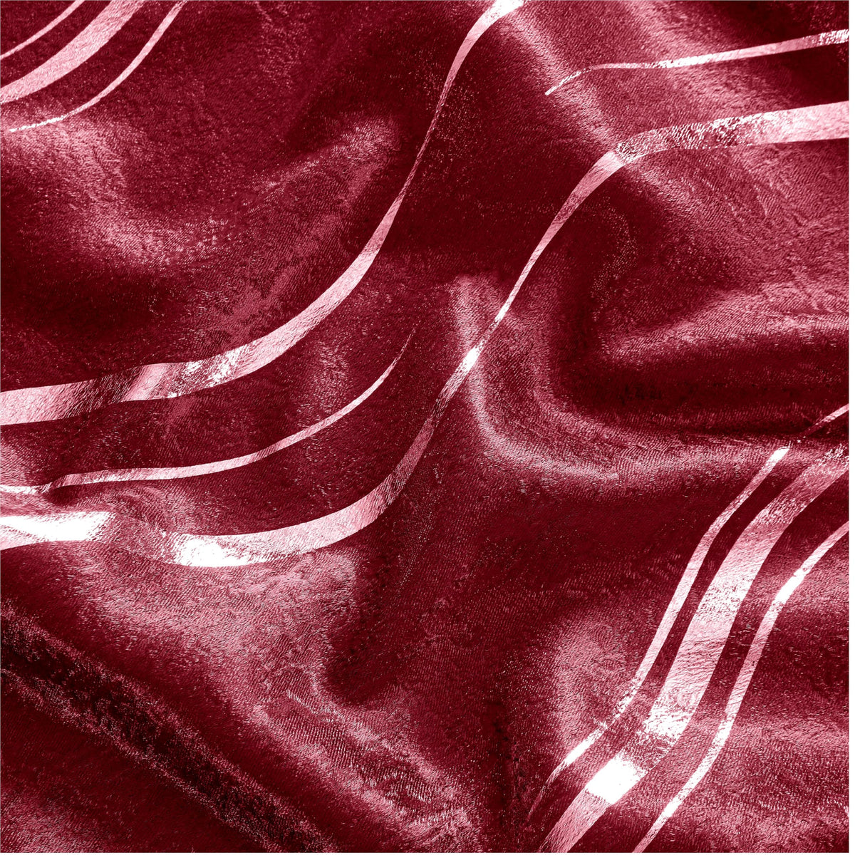 Premium Silver Wave Room Darkening Curtains – Pair