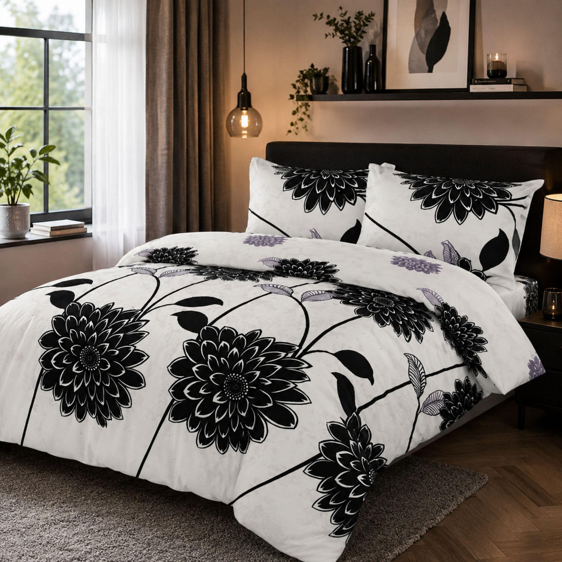 Living Luxury Floral Duvet & Bedding Set