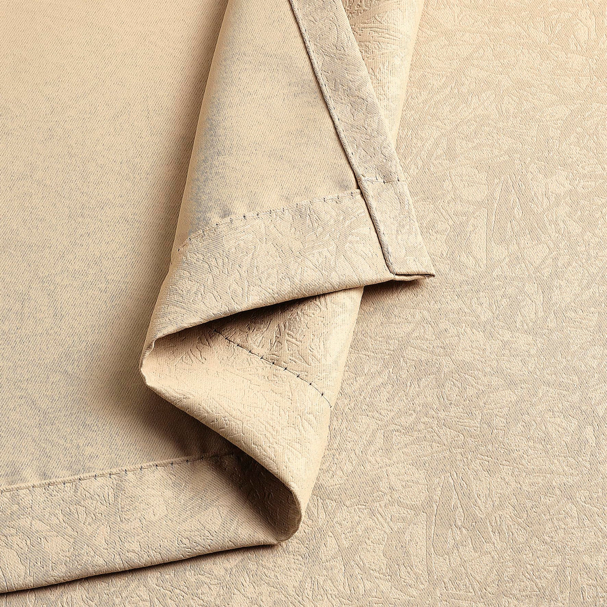 Luxury Embossed Leaf Jacquard Blackout Curtains
