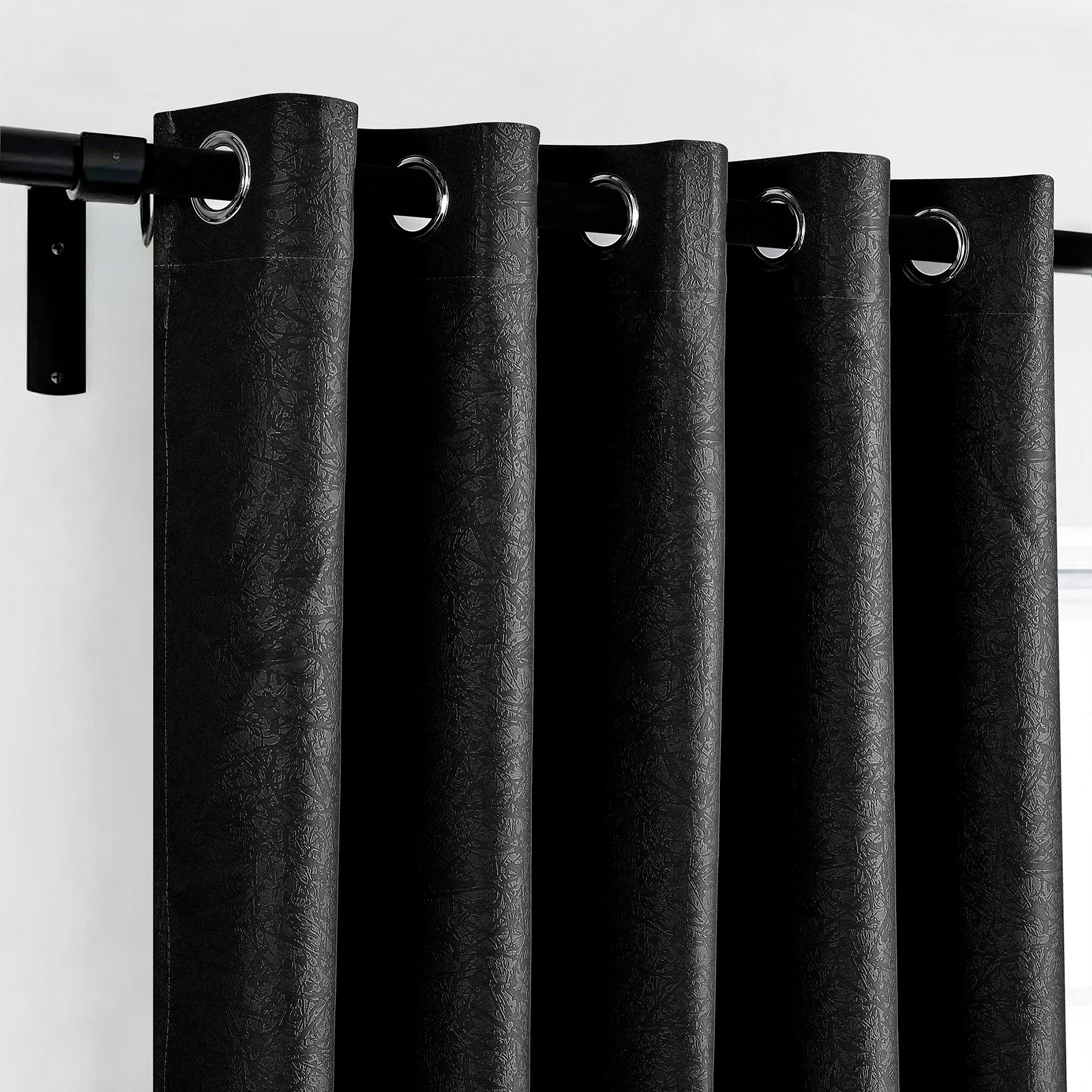 Embossed Luxury Textured Blackout Curtains