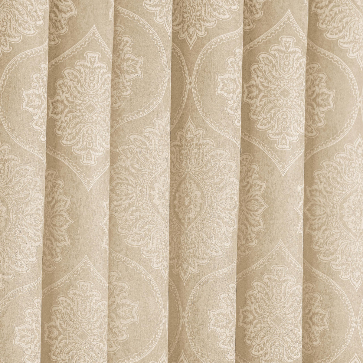 Premium Damask Room Darkening Curtains – Pair
