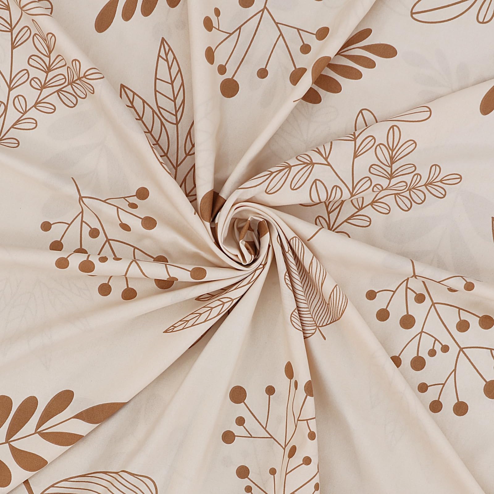 Living Premium Beige 4-Piece Microfiber Duvet Set