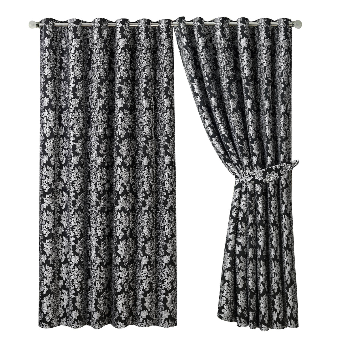 Luxury Jacquard Curtains – Fully Lined Pair