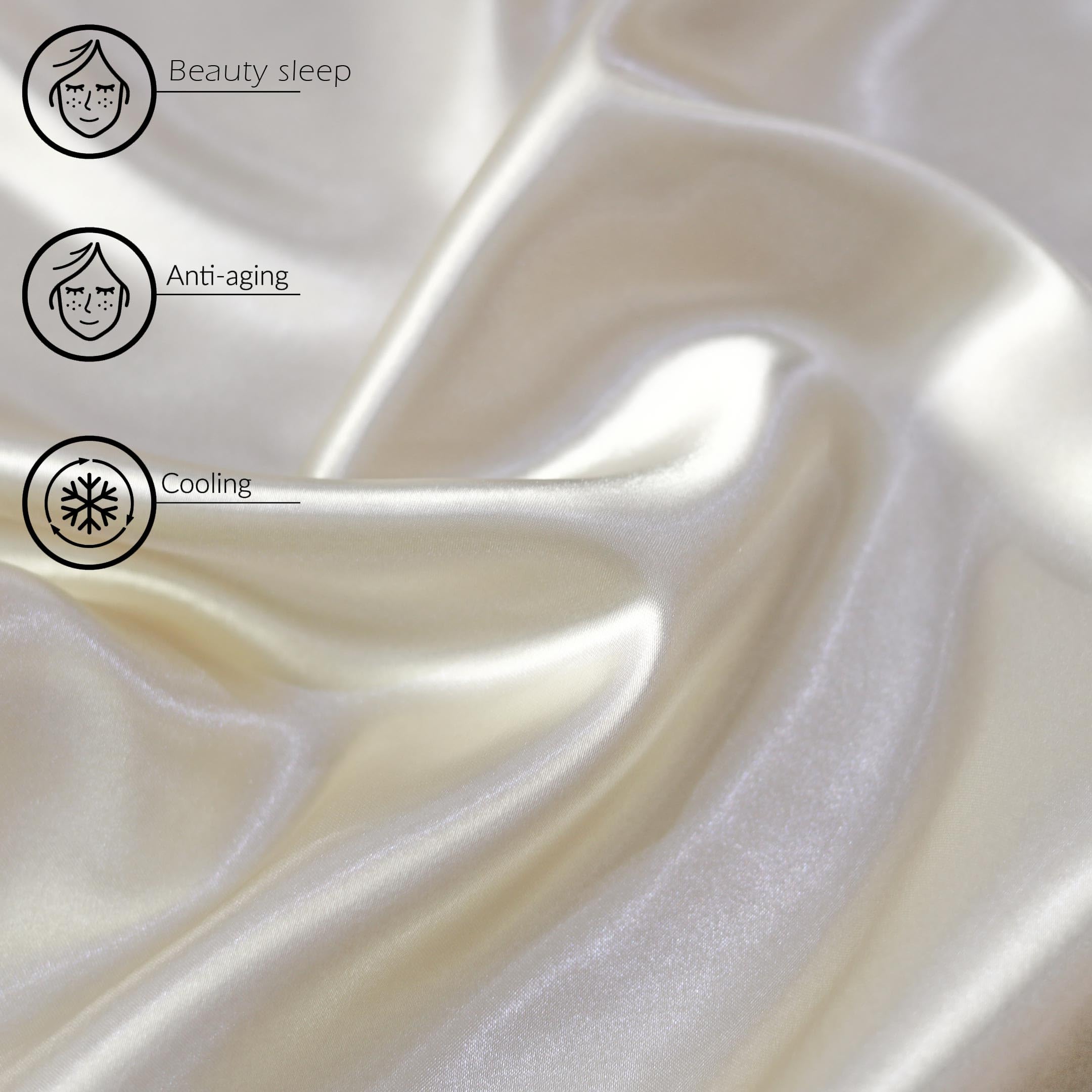 Luxury Satin Pillowcases – Set of 2