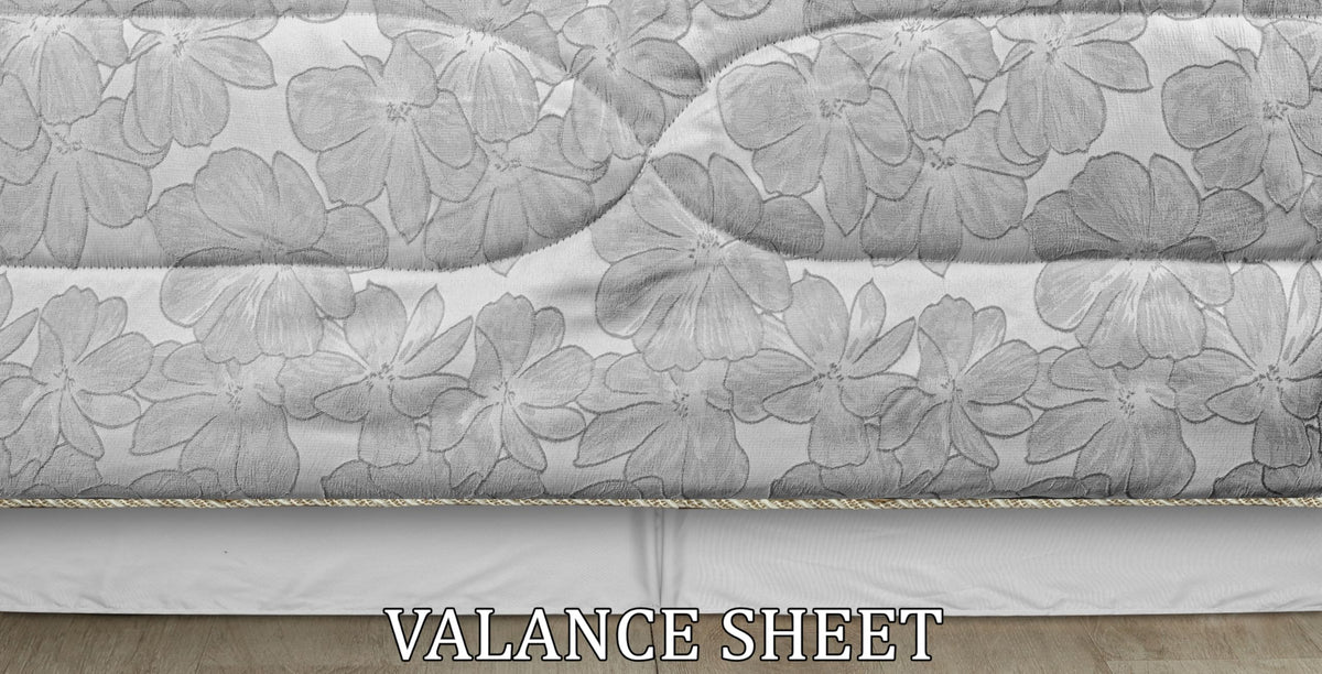 Living Luxury Jacquard Floral Comforter Set – 7pc