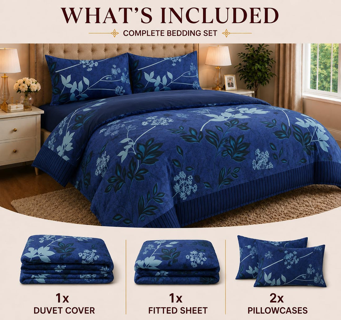 Living Luxury Complete Duvet & Bedding Set – 4pc
