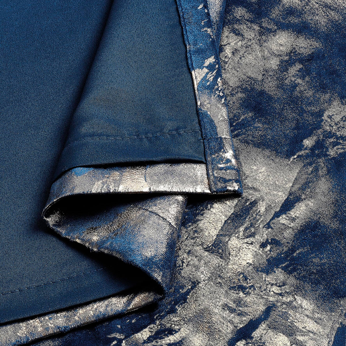 Luxury Metallic Marble Velvet Curtains – Pair