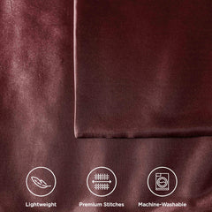 Satin Pillowcases Beige – 2 Pack for Hair & Skin, Envelope Closure