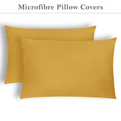 Brushed Microfibre Pillowcases Beige – Set of 2