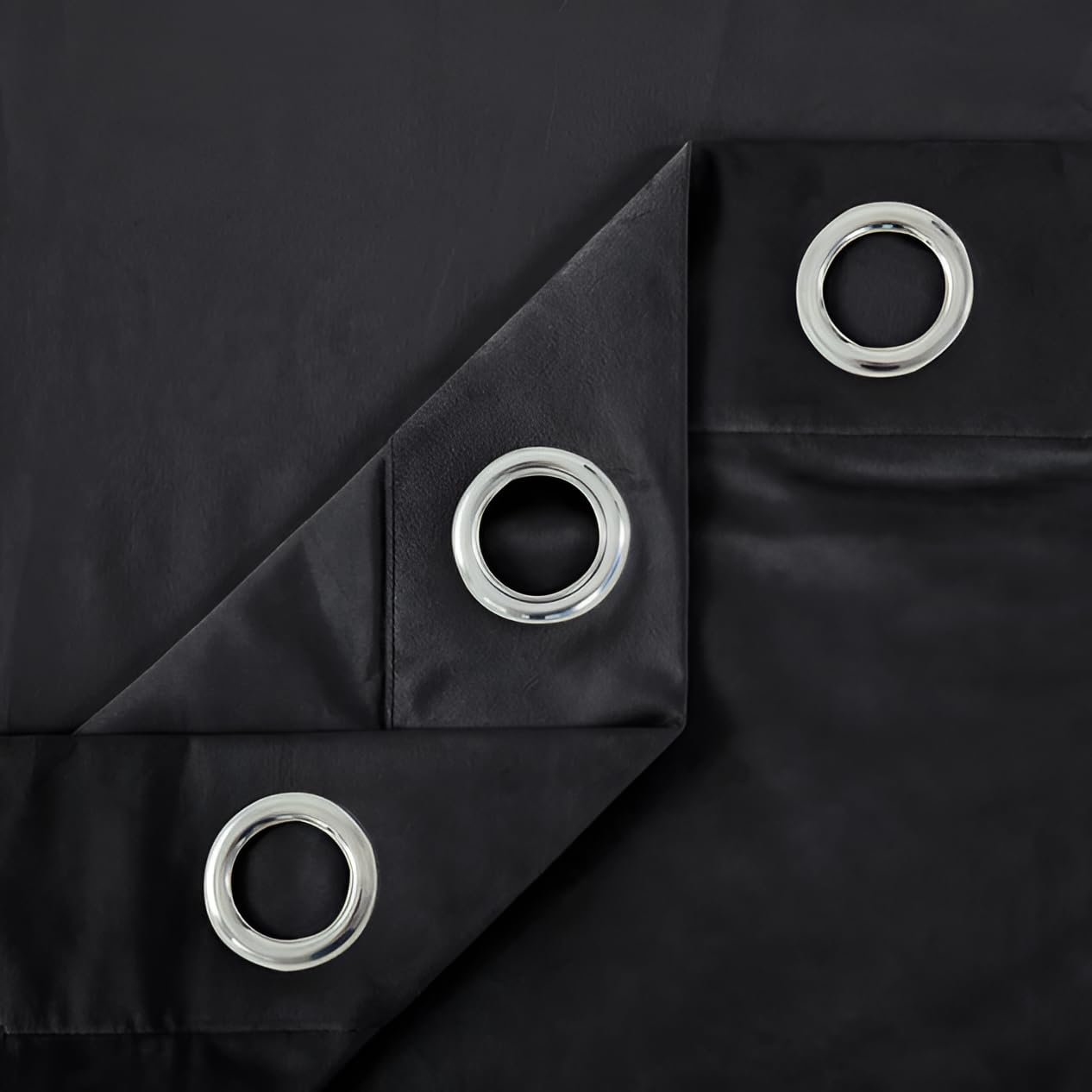 Opulent Dreams Crushed Velvet Curtains - Fully Lined & Room Darkening - Eyelet Ring Top for Bedroom & Living Room - Includes Two Tie Backs - Pair of Panels
