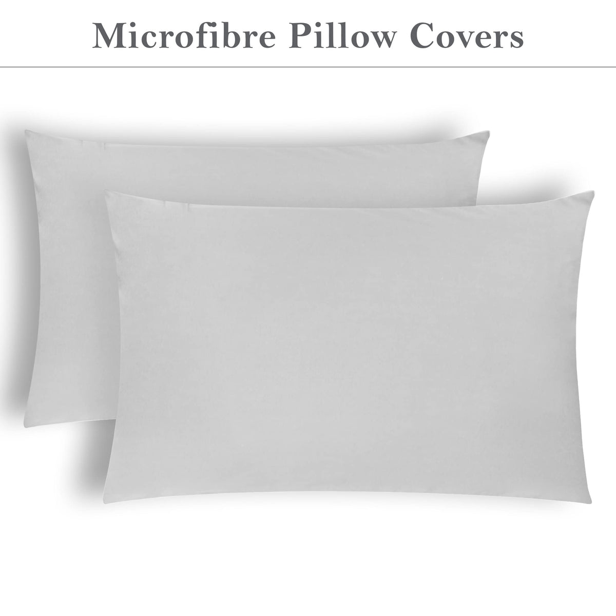 Premium Brushed Microfibre Pillowcases – Set of 2