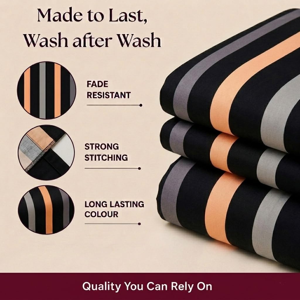 Living Luxury Striped Duvet & Bedding Set