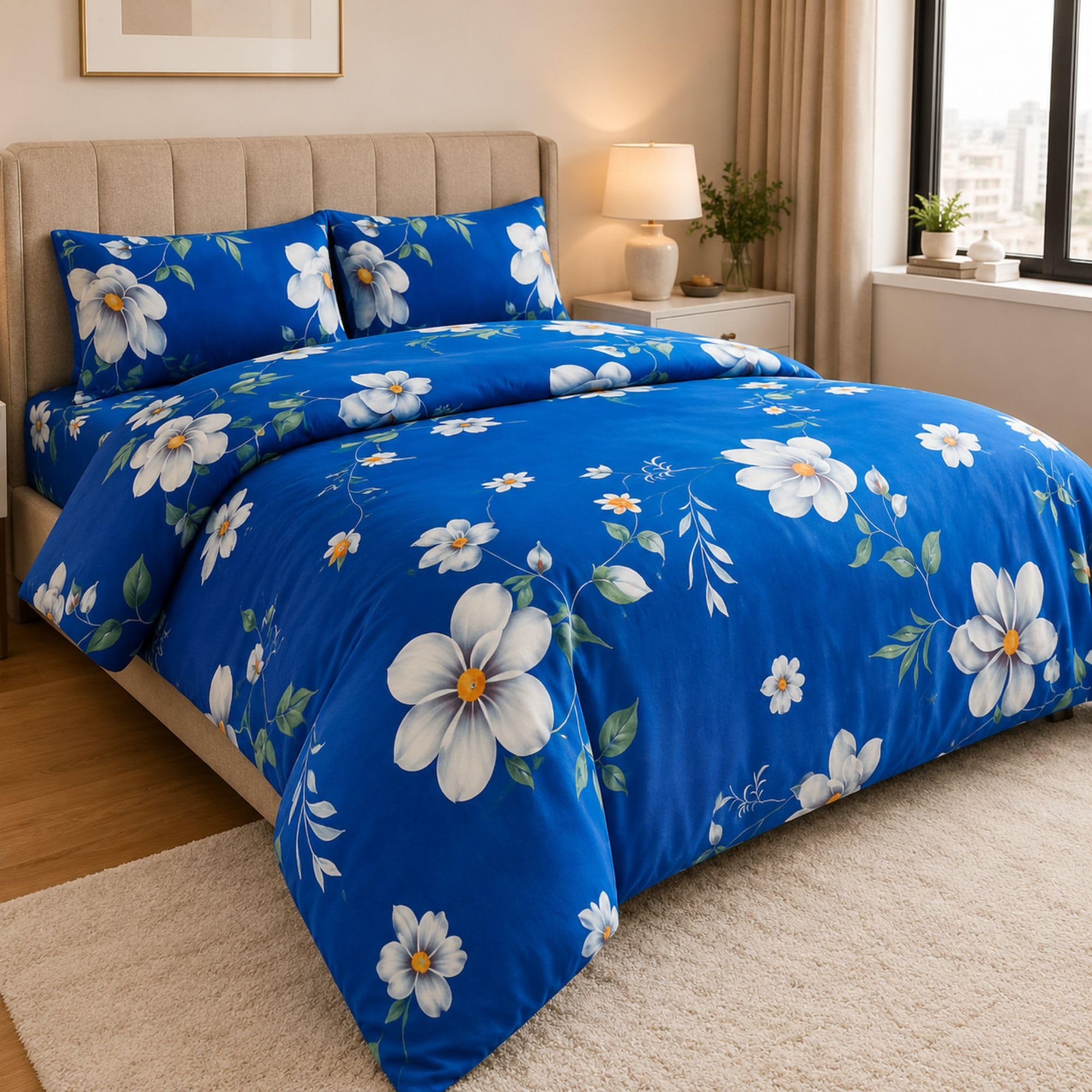 Living Premium Floral Duvet & Bedding Set