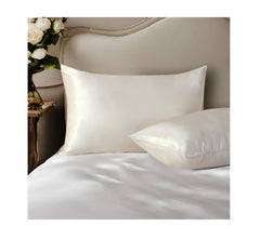 Satin Pillowcases Beige – 2 Pack for Hair & Skin, Envelope Closure