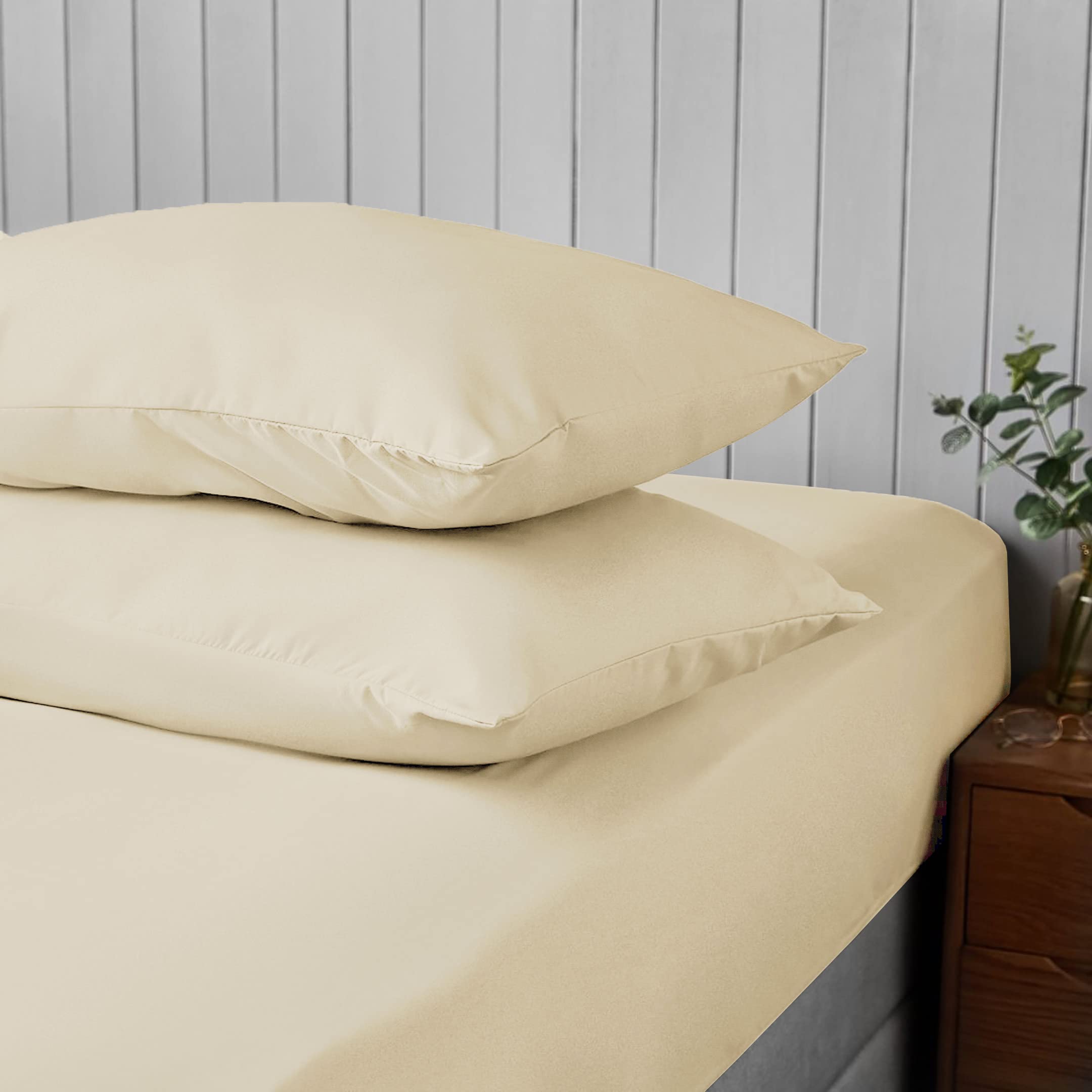 Premium Brushed Microfibre Pillowcases – Set of 2
