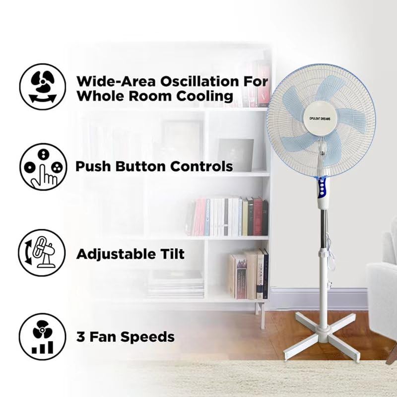 Premium 16-Inch Pedestal Fan – High Velocity
