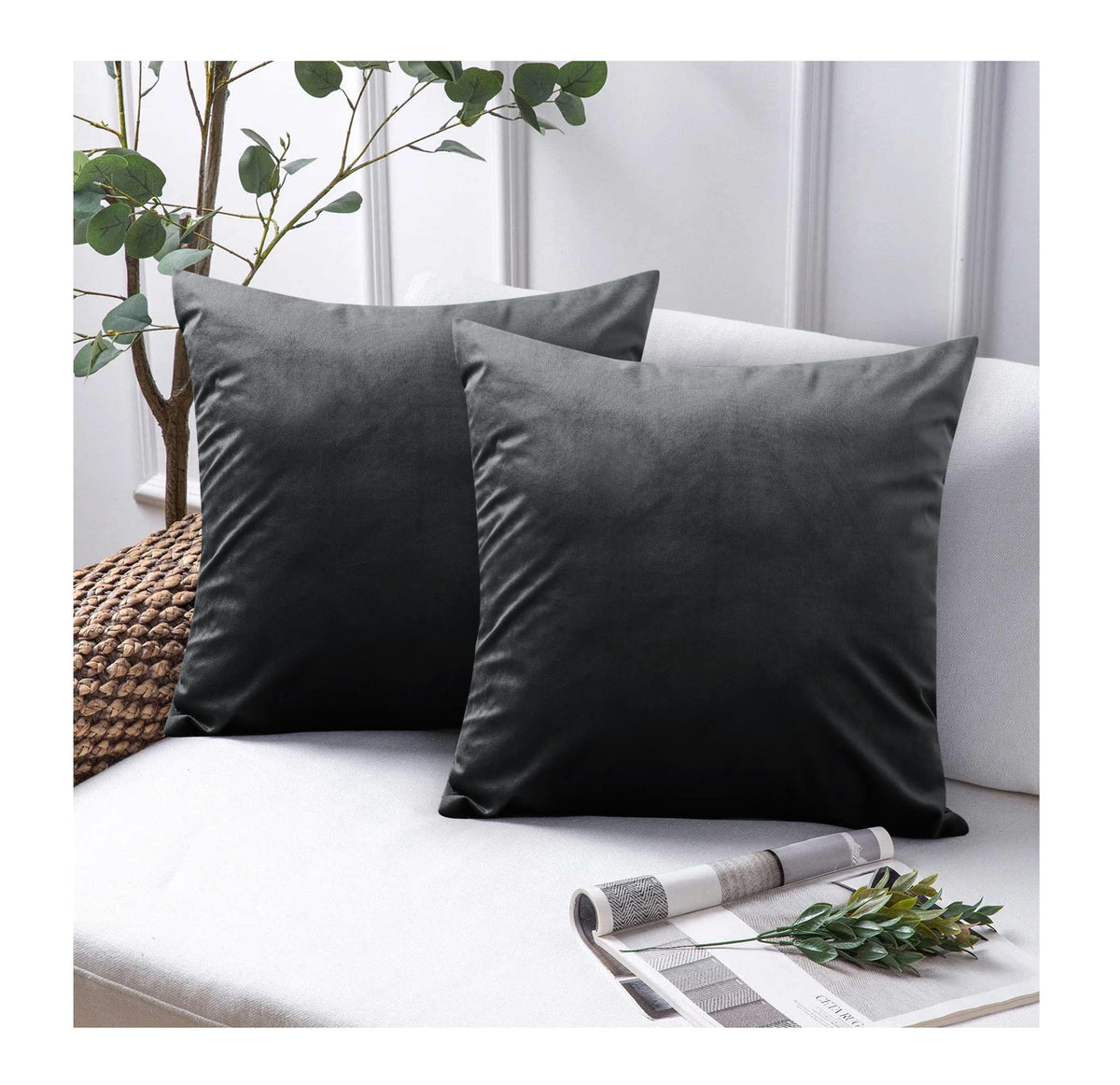 Premium Velvet Cushion Covers – 45x45cm, Set of 2