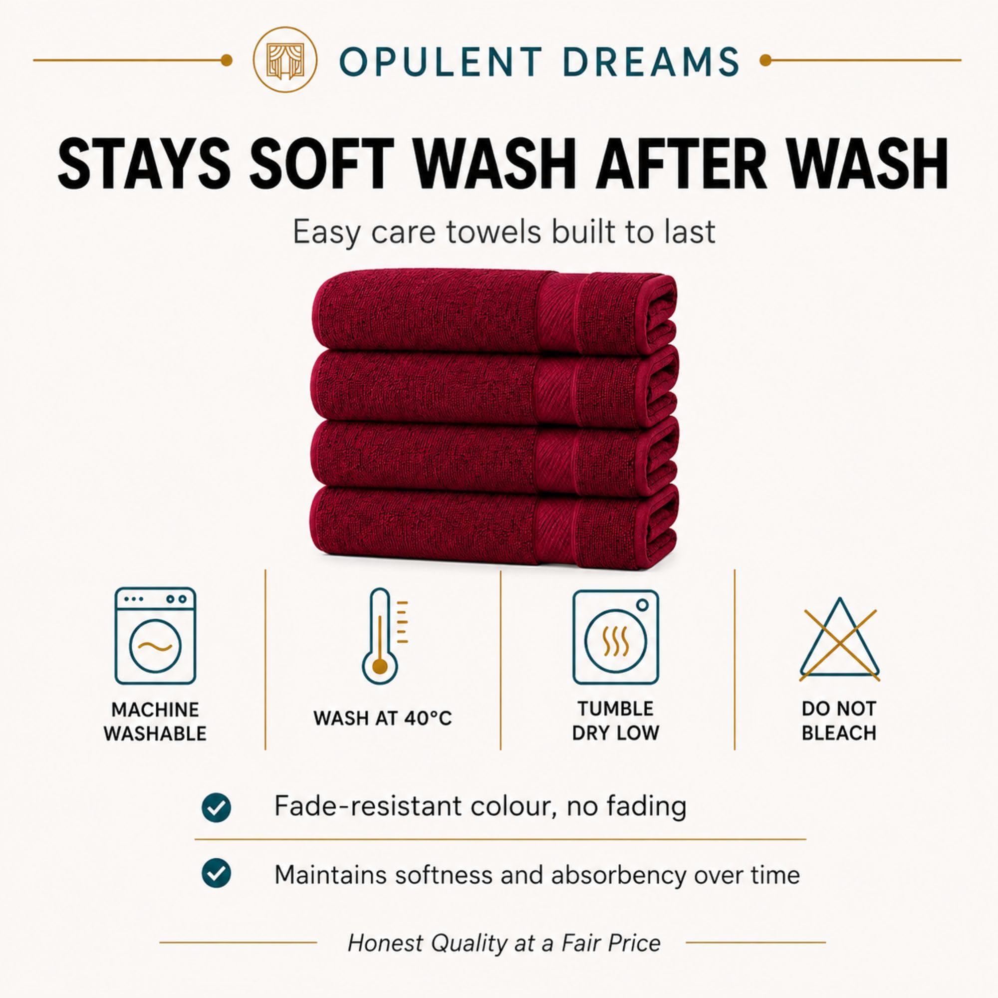 Luxury 100% Egyptian Cotton Towel Set – Beige, Super Soft & Quick-Dry