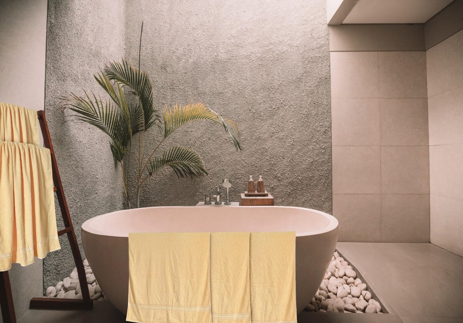Opulent Dreams 100% Egyptian Cotton Towel Sets – Soft, Absorbent, Quick-Dry – Includes Bath Sheets, Bath Towels, Hand Towels – Luxuriously Easy to Wash - Opulent Dreams