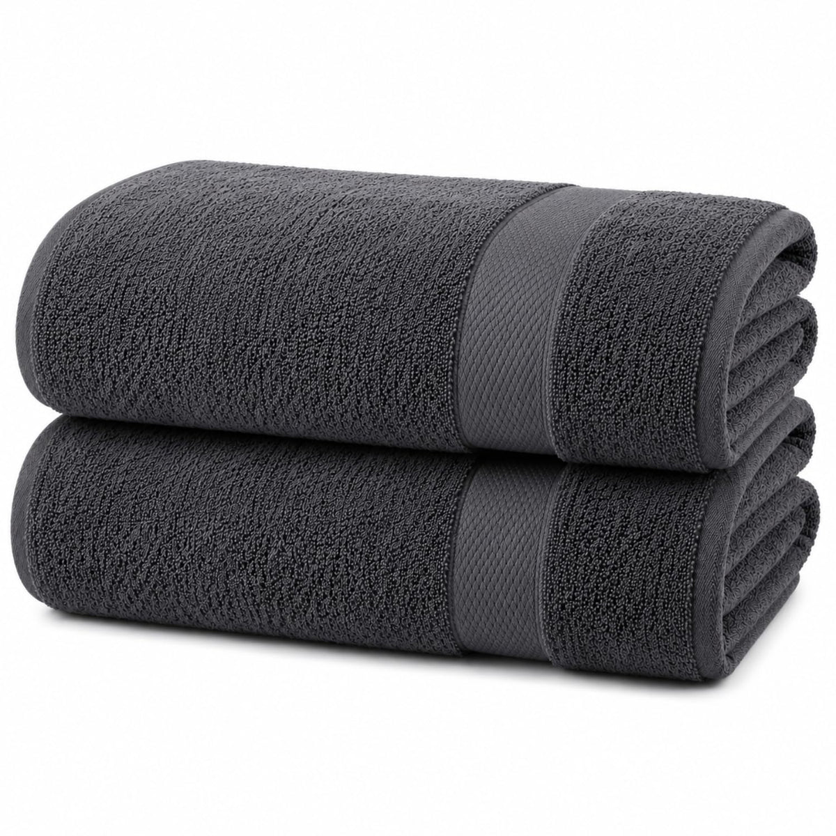 100% Egyptian Cotton Towel Set Grey  – Luxury Soft, Highly Absorbent & Quick Dry