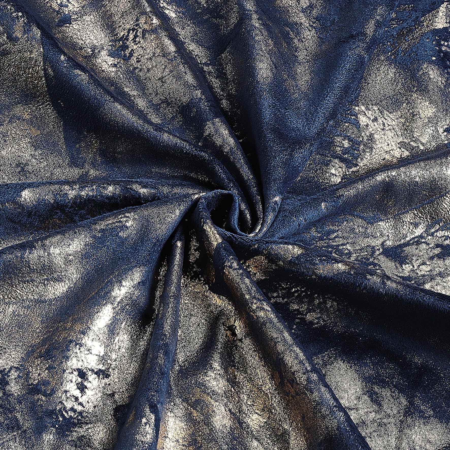 Luxury Metallic Marble Velvet Curtains – Pair