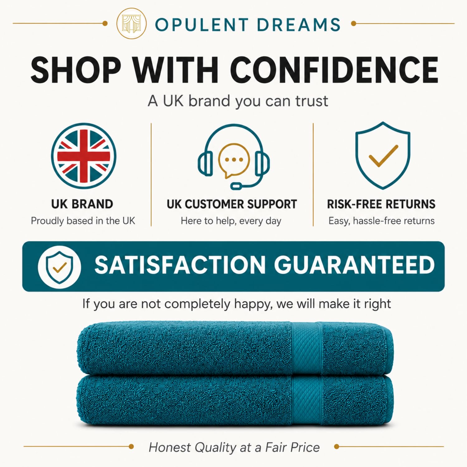 Luxury 100% Egyptian Cotton Towel Set – Beige, Super Soft & Quick-Dry