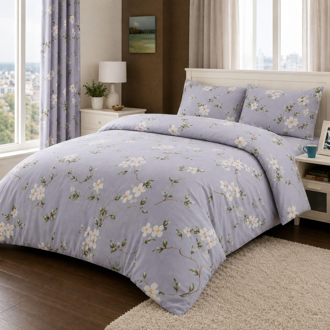 Living Luxury Floral Duvet & Bedding Set