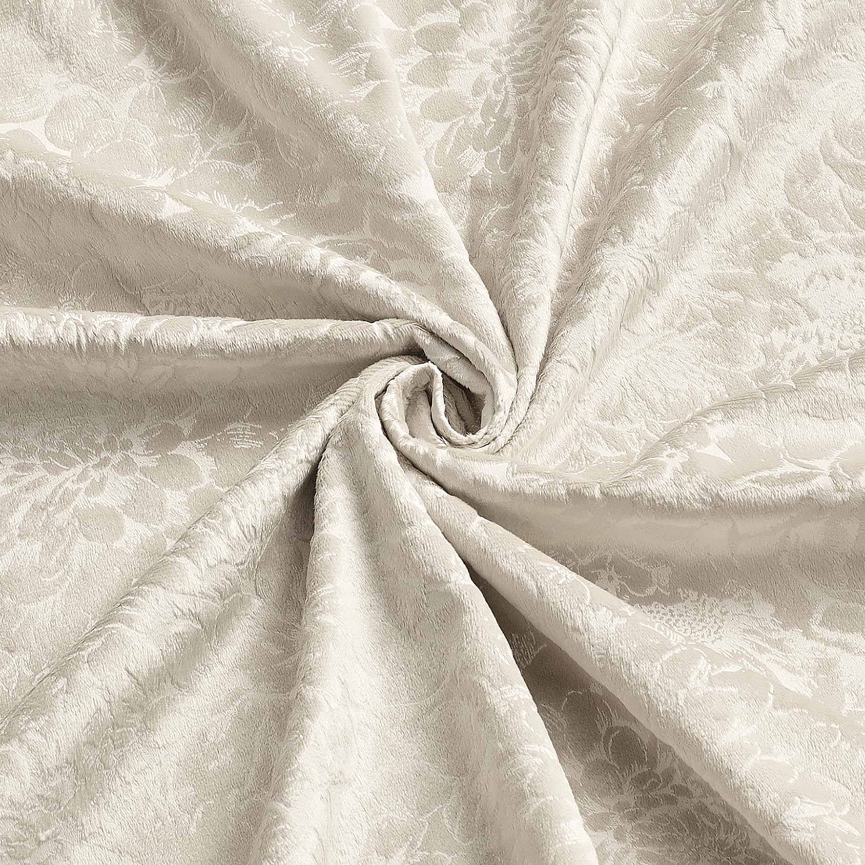 Luxury Floral Jacquard Velvet Curtains – Pair