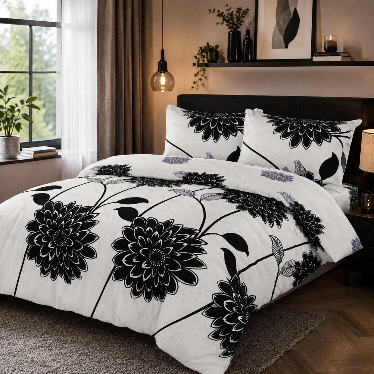 Living Luxury Floral Duvet & Bedding Set