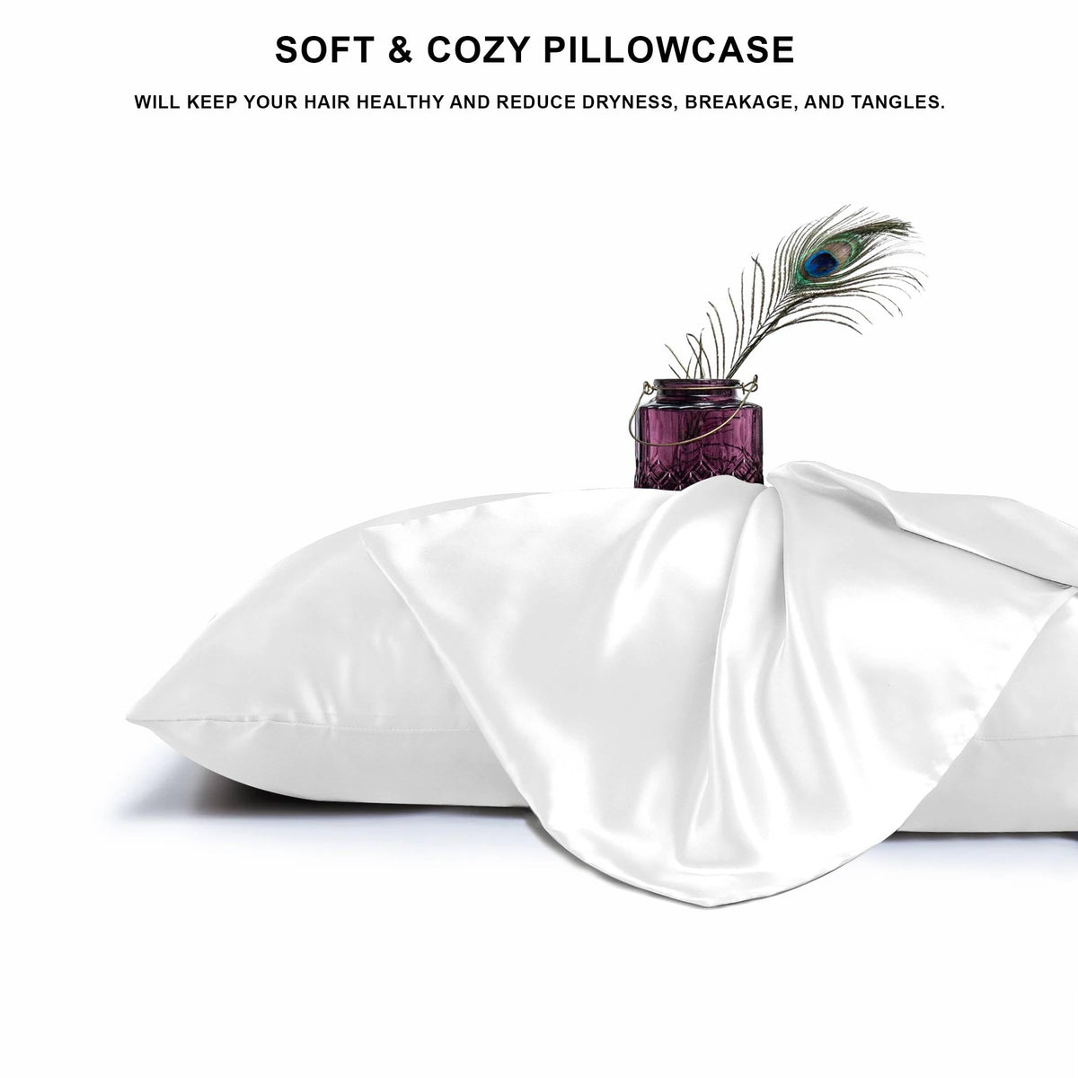 Luxury Satin Pillowcases – Set of 2