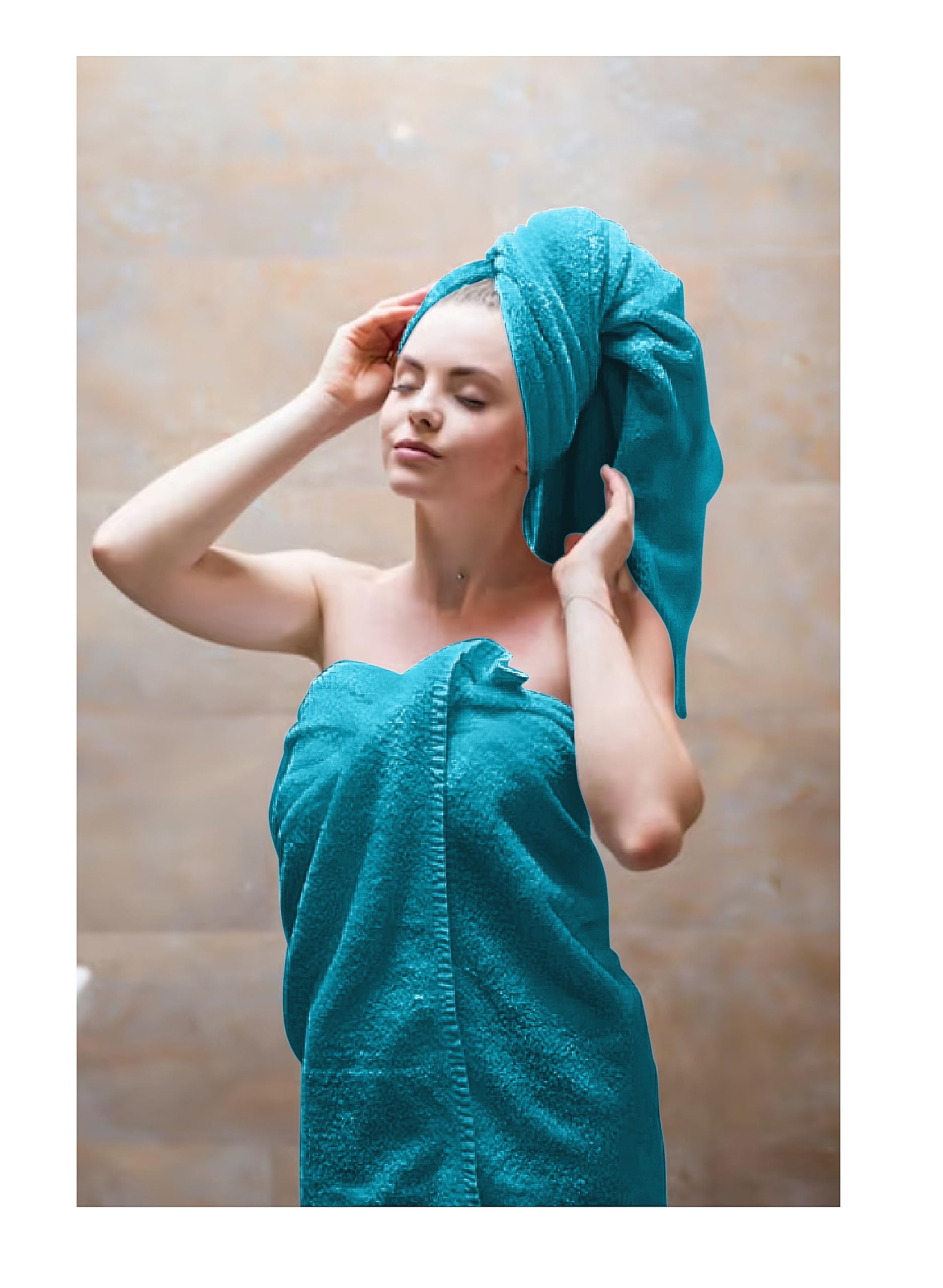Opulent Dreams 100% Egyptian Cotton Towel Sets – Soft, Absorbent, Quick-Dry – Includes Bath Sheets, Bath Towels, Hand Towels – Luxuriously Easy to Wash - Opulent Dreams