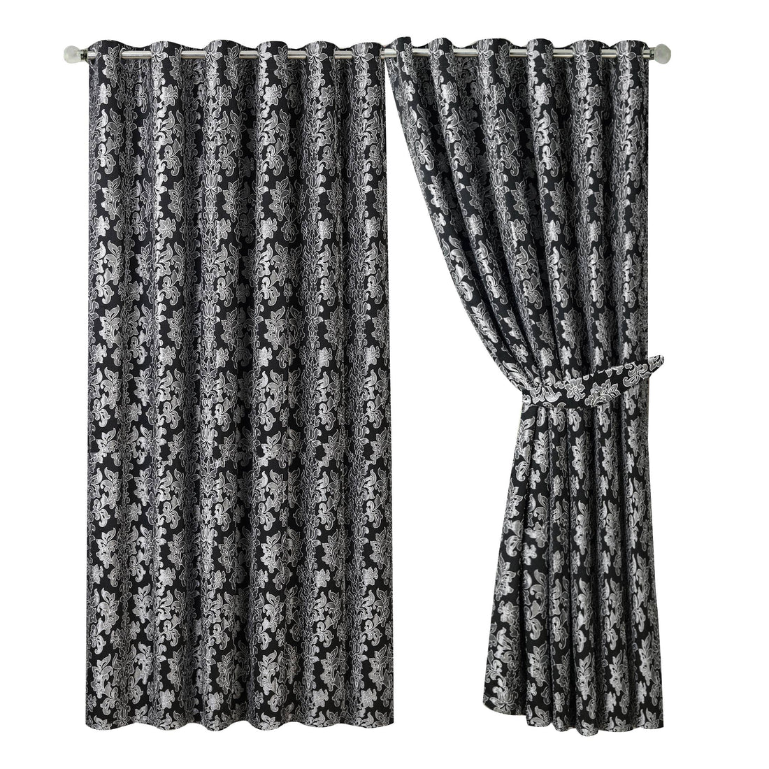 Luxury Jacquard Curtains – Fully Lined Pair