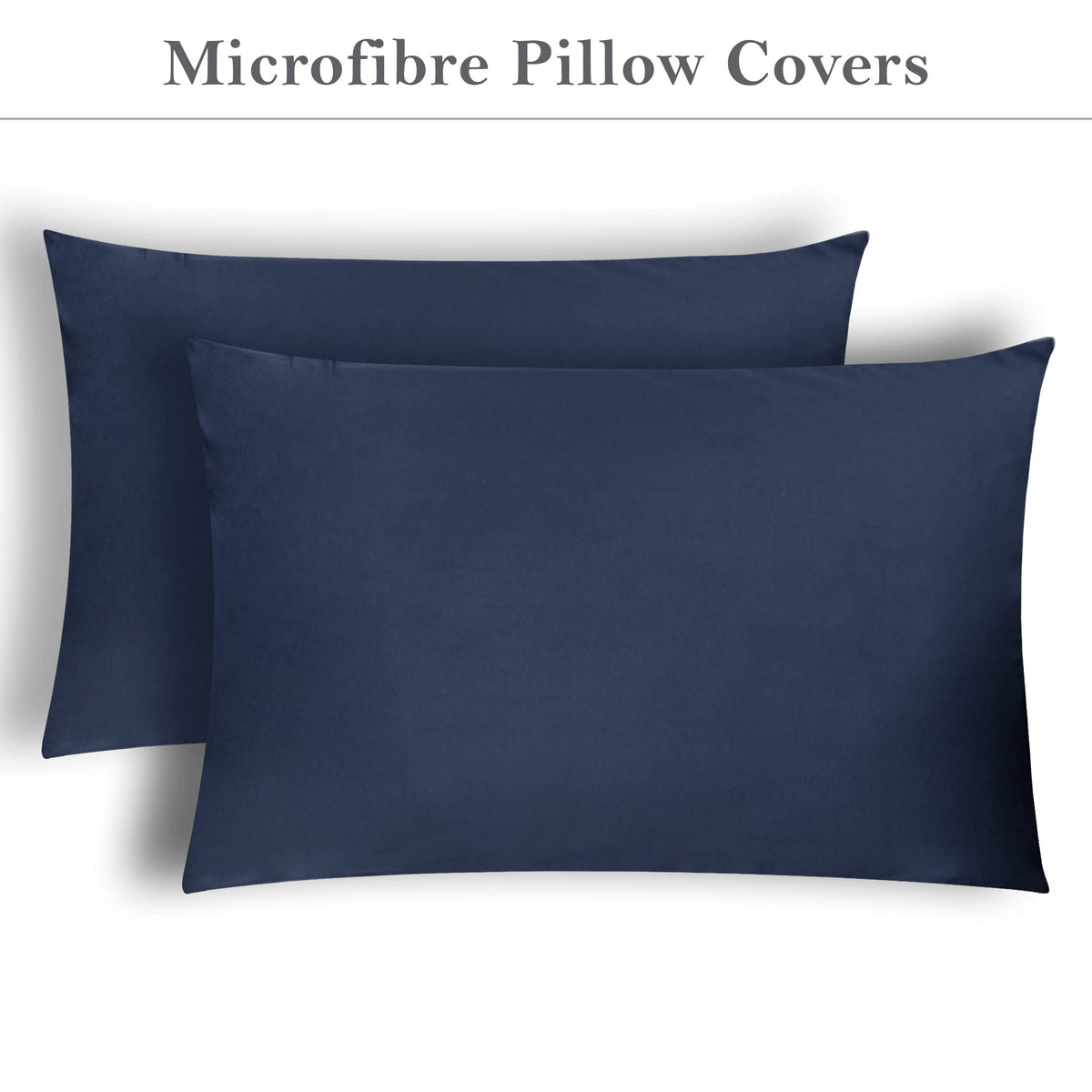 Premium Brushed Microfibre Pillowcases – Set of 2
