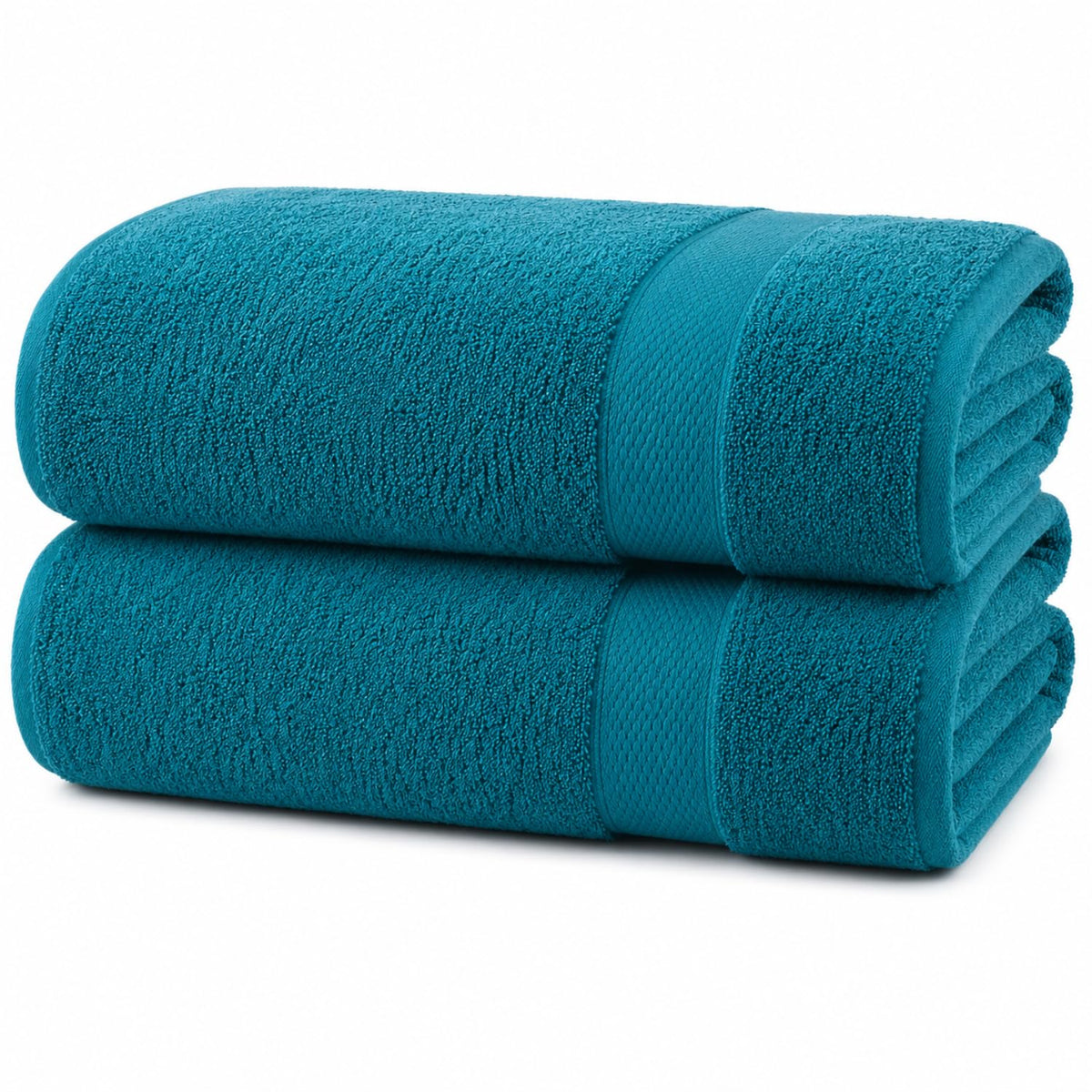 100% Egyptian Cotton Towel Set Teal  – Luxury Soft, Highly Absorbent & Quick Dry